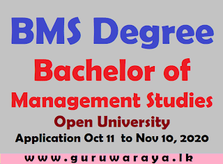BMS Degree (Bachelor of  Management Studies) : Open University